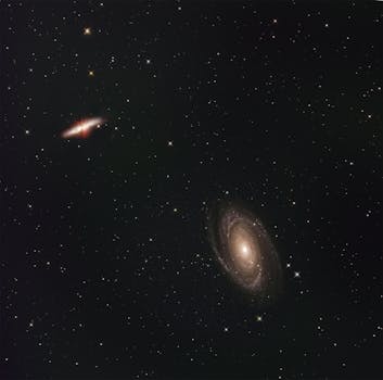 Galáxia IC 486: uma espiral de luz suave no espaço