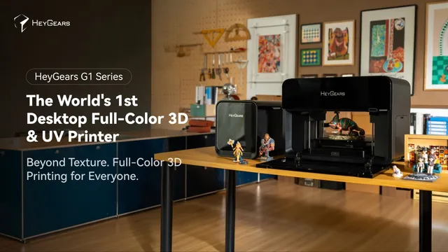 HeyGears G1 Série Lançada no Kickstarter, Trazendo Impressão 3D de Cor e UV para