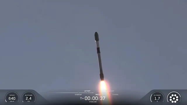 SpaceX Falcon 9 Lança Satélites Starlink em Missão de Recorde